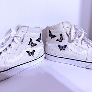 VANS Filmore Hi Embroidered Butterfly Mars Hi-Top Sneakers  youth Size 5